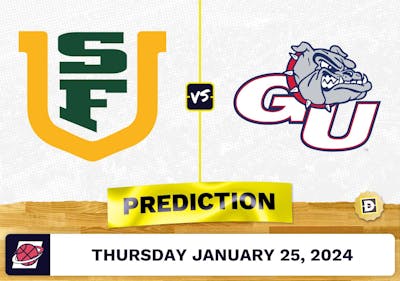 San Francisco vs. Gonzaga Prediction, Odds, College Basketball Picks [1/25/2024]
