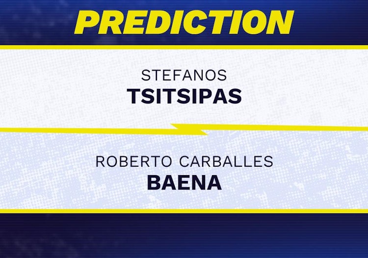 Stefanos Tsitsipas vs Roberto Carballes Baena Tennis Prediction.
