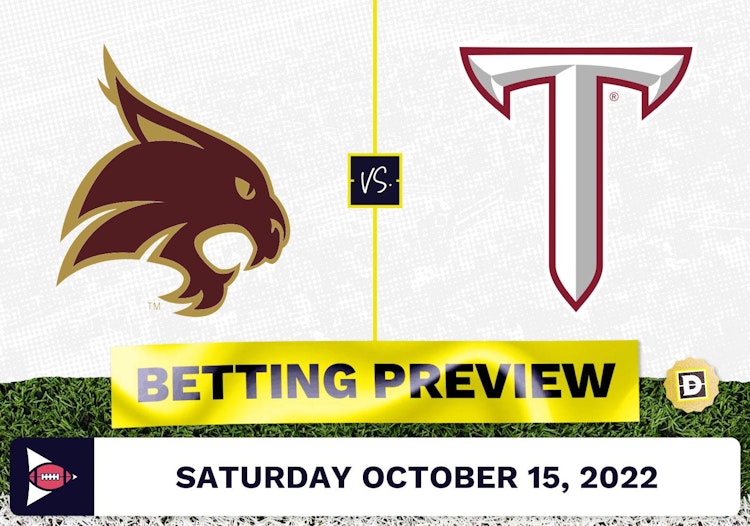 Texas State vs. Troy State CFB Prediction and Odds - Oct 15, 2022