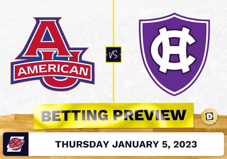 American University vs. Holy Cross CBB Prediction and Odds - Jan 5, 2023