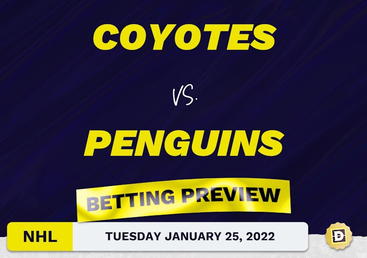 Coyotes vs. Penguins Predictions and Odds - Jan 25, 2022