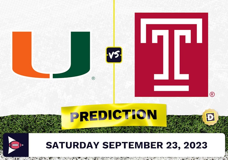 Miami Florida vs. Temple CFB Prediction and Odds - September 23, 2023