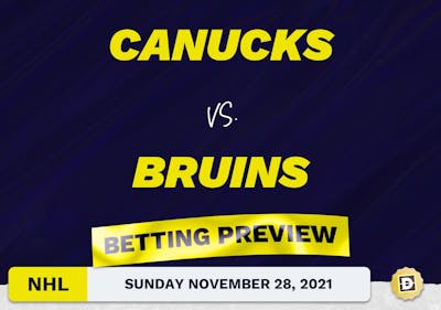 Canucks vs. Bruins Predictions and Odds - Nov 28, 2021