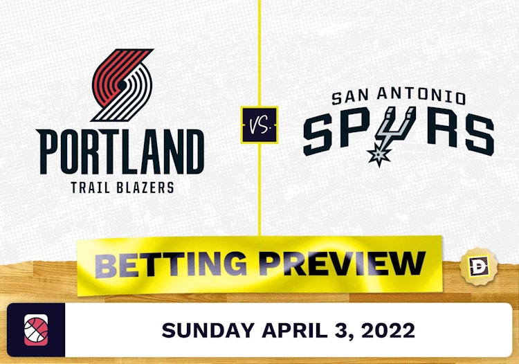 Trail Blazers vs. Spurs Prediction and Odds - Apr 3, 2022