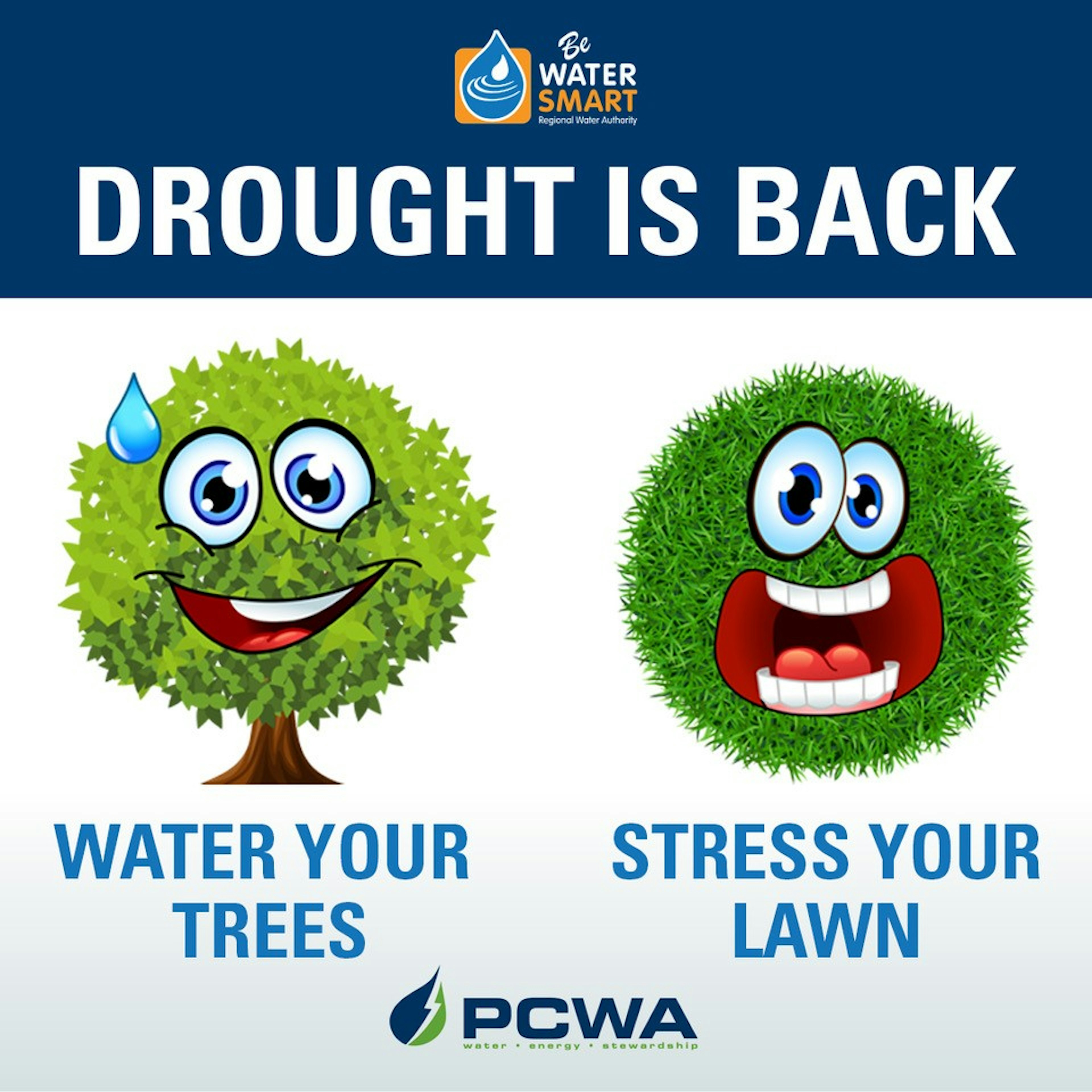 Drought is back, water your trees, stress your lawn