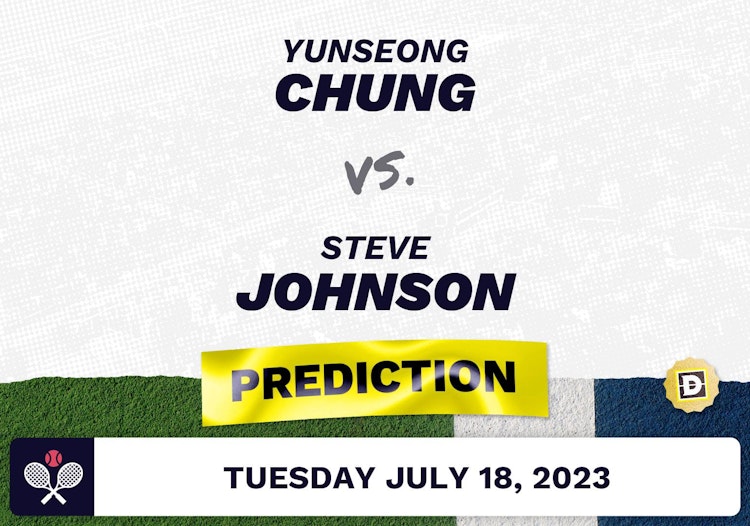 Yunseong Chung vs. Steve Johnson Prediction - Hall of Fame Open (Newport) 2023