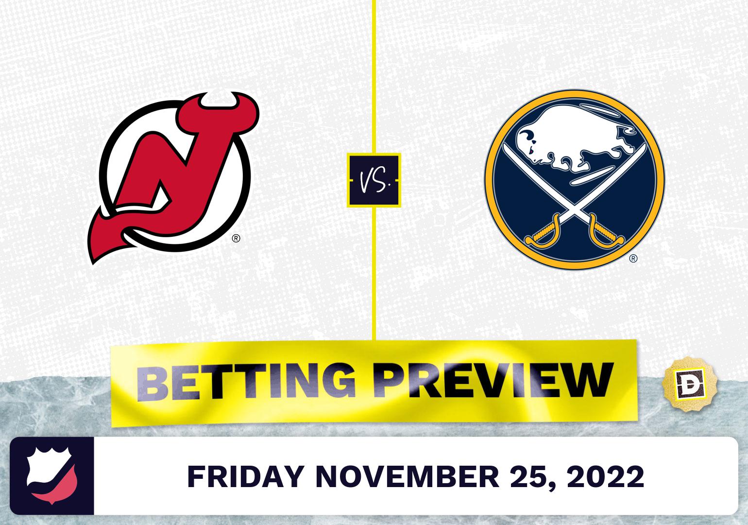 Devils vs. Sabres Prediction and Odds - Nov 25, 2022