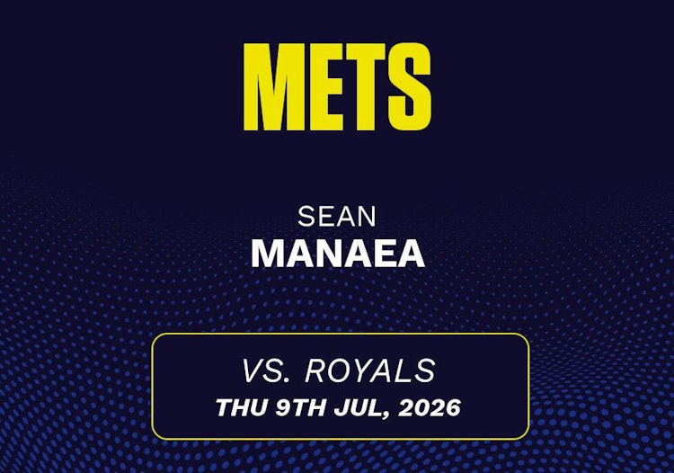 Sean Manaea projected stats for Thursday, July 9, 2026.