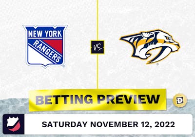 Rangers vs. Predators Prediction and Odds - Nov 12, 2022