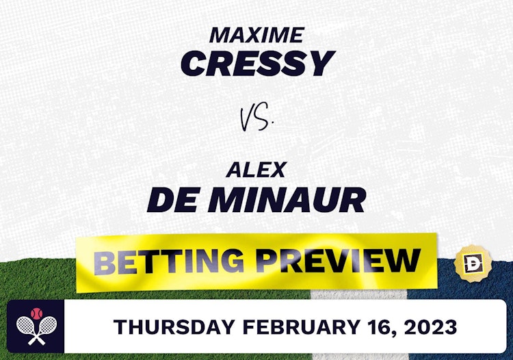 Maxime Cressy vs. Alex de Minaur Predictions - Feb 16, 2023