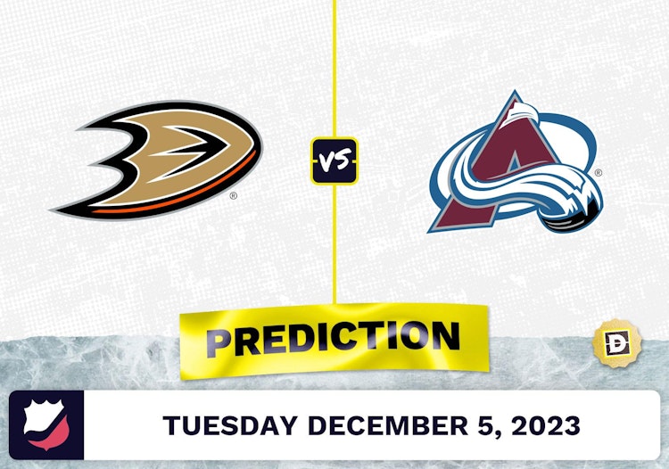 Anaheim Ducks vs. Colorado Avalanche Prediction and Odds - December 5, 2023