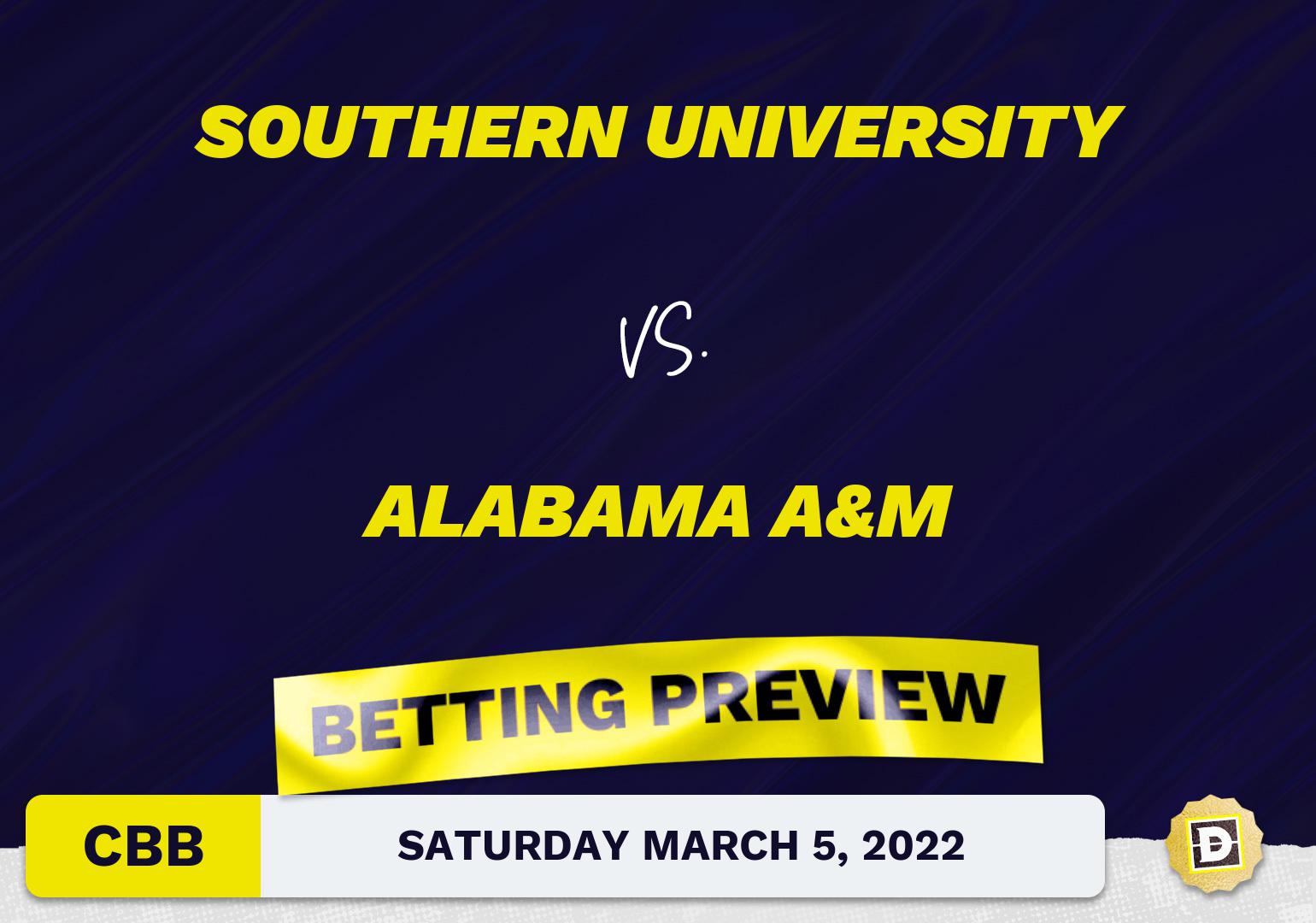 Southern University vs. Alabama A&M CBB Predictions and Odds - Mar 5, 2022