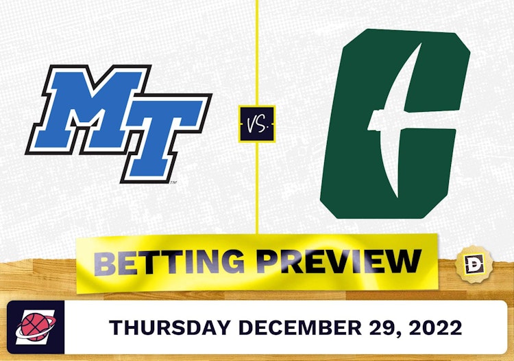 Middle Tennessee vs. Charlotte CBB Prediction and Odds - Dec 29, 2022