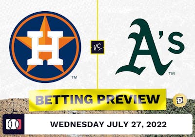 Astros vs. Athletics Prediction and Odds - Jul 27, 2022