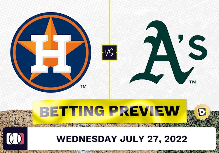 Astros vs. Athletics Prediction and Odds - Jul 27, 2022