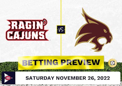 Louisiana-Lafayette vs. Texas State CFB Prediction and Odds - Nov 26, 2022