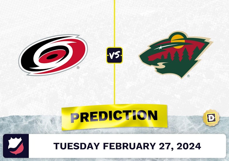 Carolina Hurricanes vs. Minnesota Wild Prediction, Odds, NHL Picks [2/27/2024]