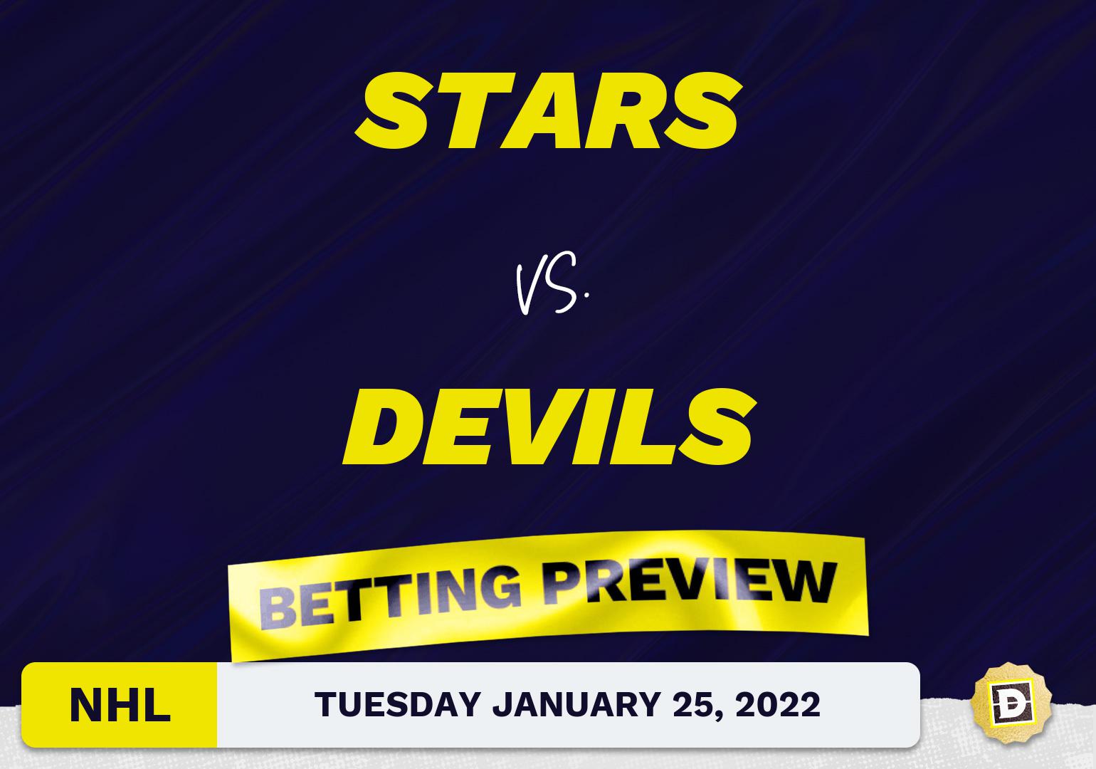 Stars vs. Devils Predictions and Odds - Jan 25, 2022