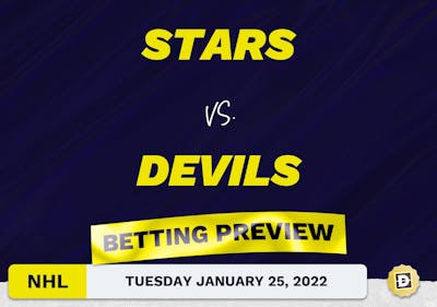 Stars vs. Devils Predictions and Odds - Jan 25, 2022