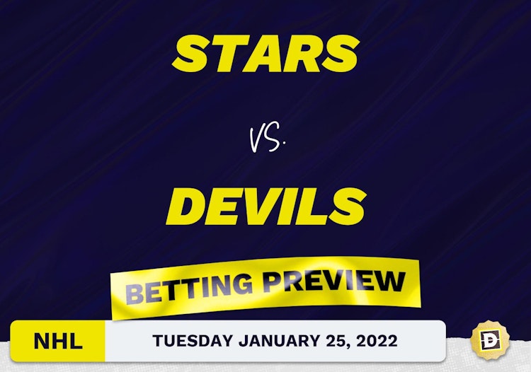 Stars vs. Devils Predictions and Odds - Jan 25, 2022