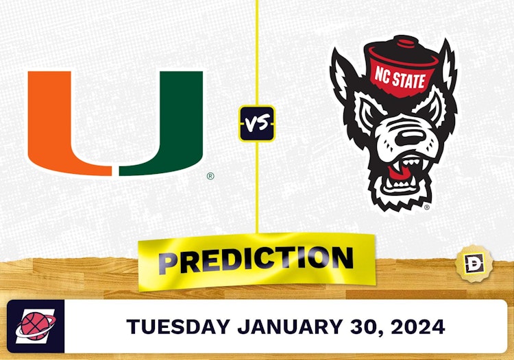 Miami (FL) vs. North Carolina State Prediction, Odds, College Basketball Picks [1/30/2024]