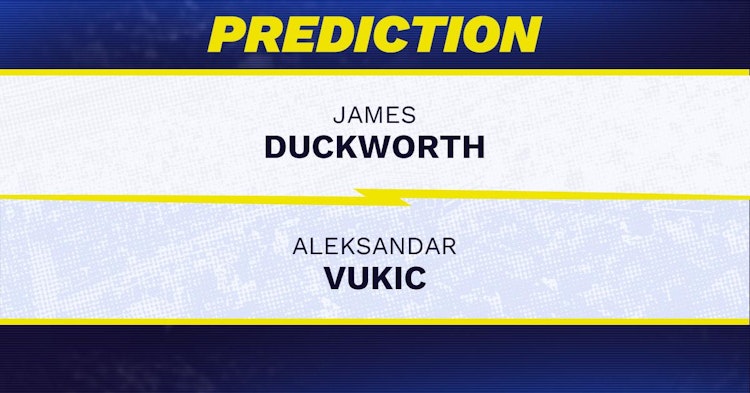 James Duckworth vs Aleksandar Vukic Tennis Prediction.