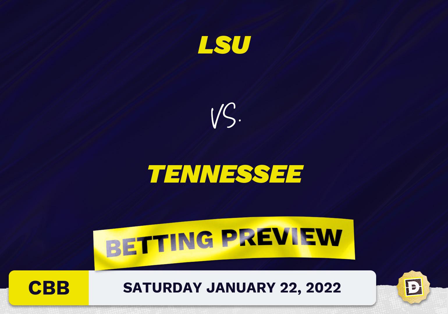 LSU vs. Tennessee CBB Predictions and Odds - Jan 22, 2022
