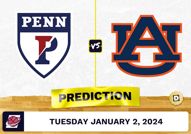 Pennsylvania vs. Auburn Prediction, Odds, College Basketball Picks  [1/2/2024]