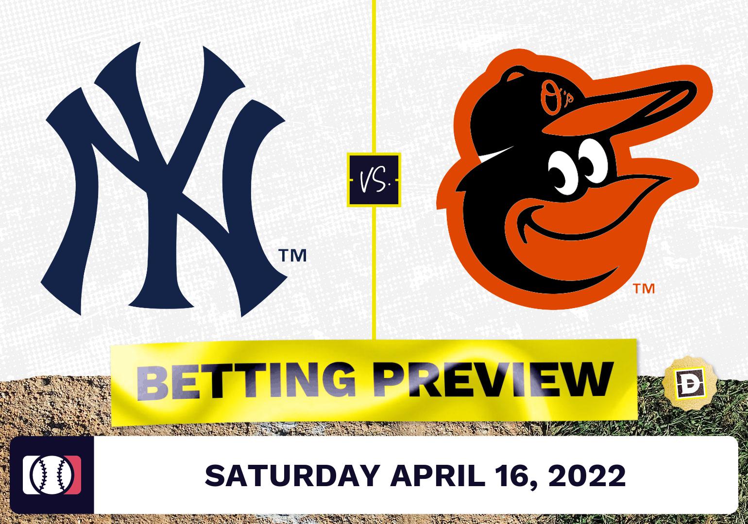 Yankees vs. Orioles Prediction and Odds - Apr 16, 2022