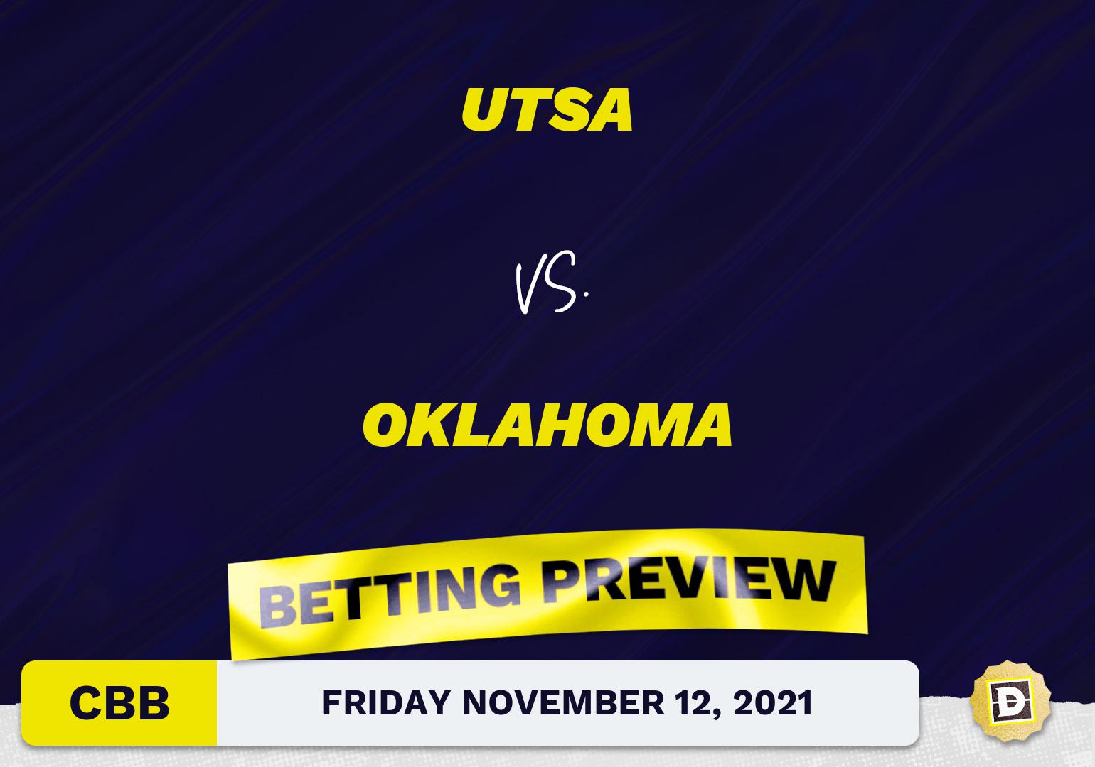 UTSA vs. Oklahoma CBB Predictions and Odds - Nov 12, 2021