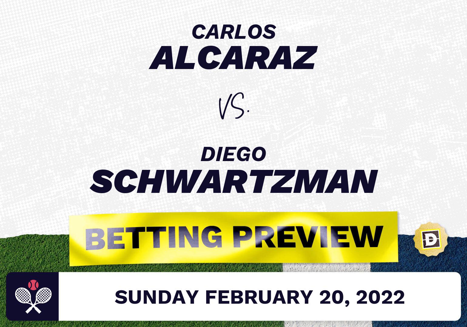 Carlos Alcaraz vs. Diego Schwartzman Predictions - Feb 20, 2022