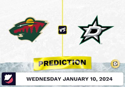 Minnesota Wild vs. Dallas Stars Prediction, Odds, NHL Picks  [1/10/2024]