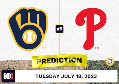 Brewers vs. Phillies Prediction for MLB Tuesday [7/18/2023]