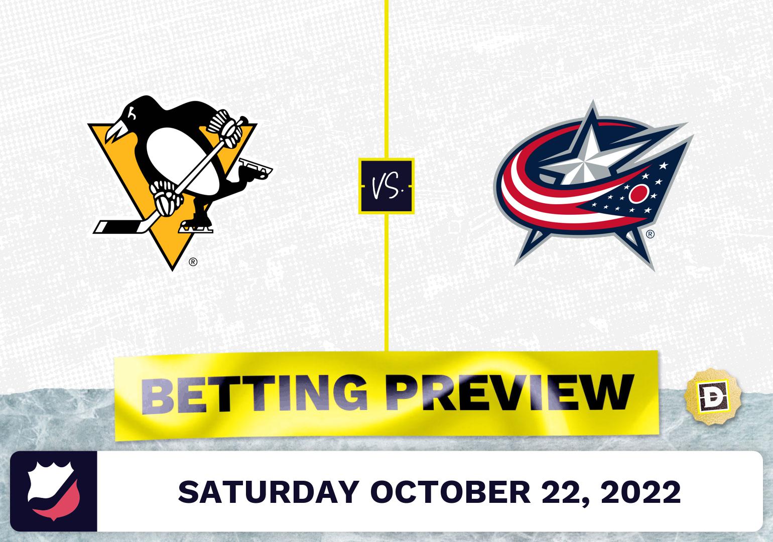 Penguins vs. Blue Jackets Prediction and Odds - Oct 22, 2022
