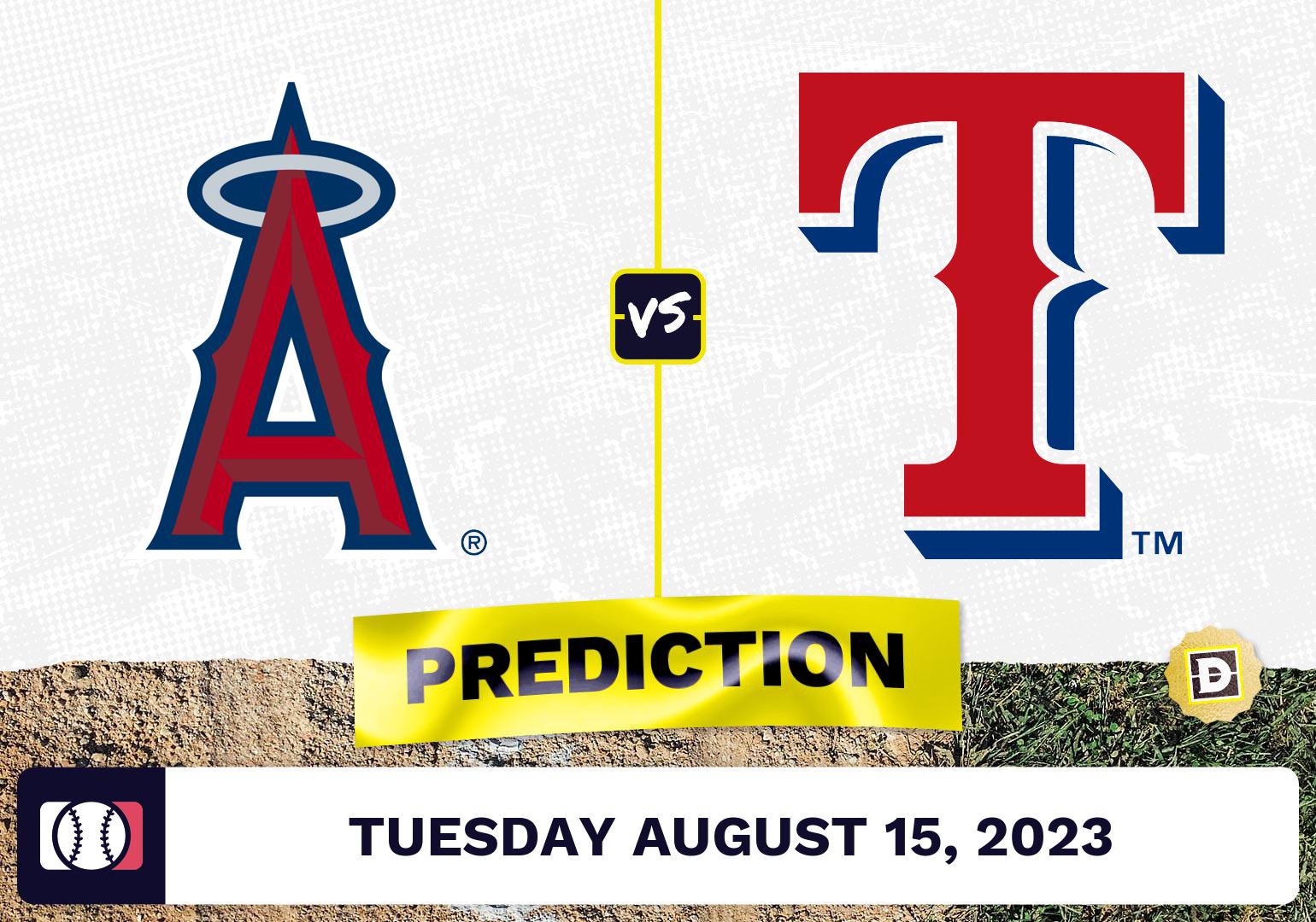 Angels vs. Rangers Prediction for MLB Tuesday [8/15/2023]