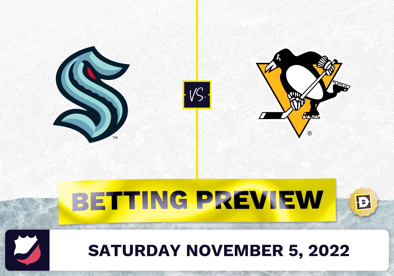 Kraken vs. Penguins Prediction and Odds - Nov 5, 2022