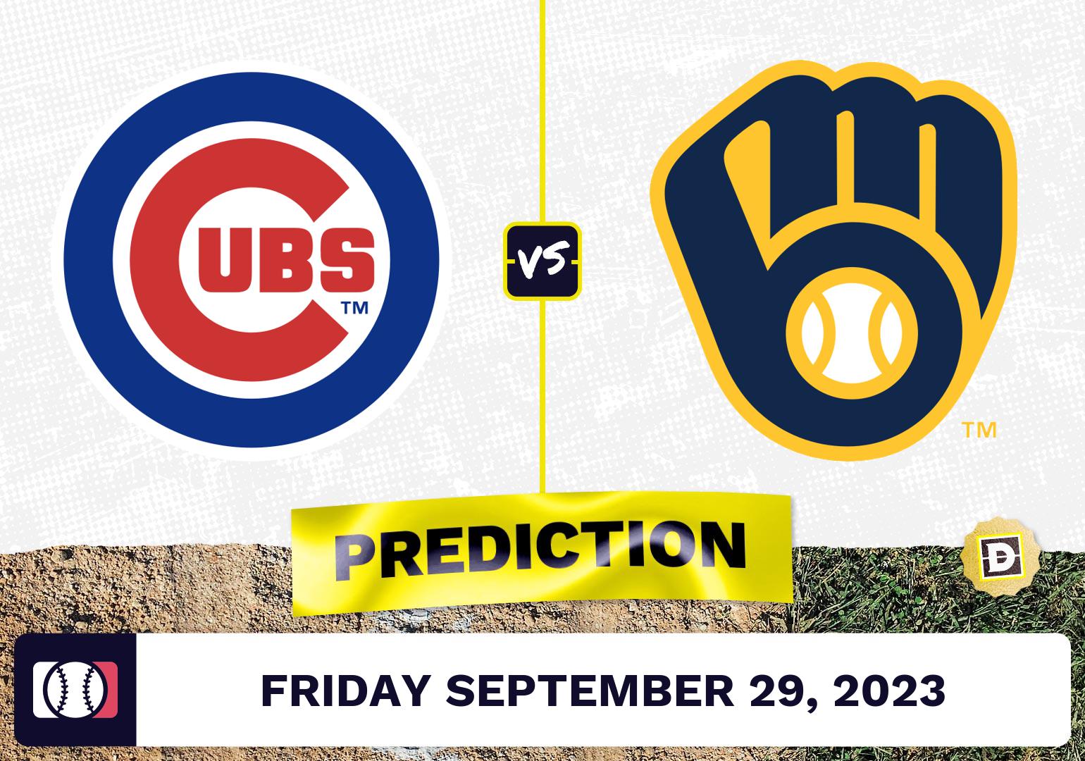 Cubs vs. Brewers Game 1 Prediction for MLB Friday [9/29/2023]