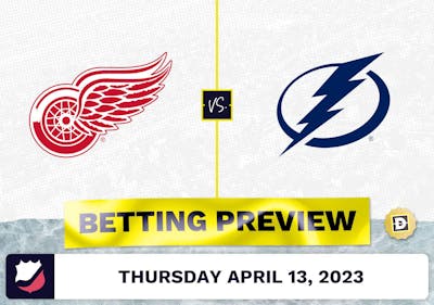 Red Wings vs. Lightning Prediction and Odds - Apr 13, 2023