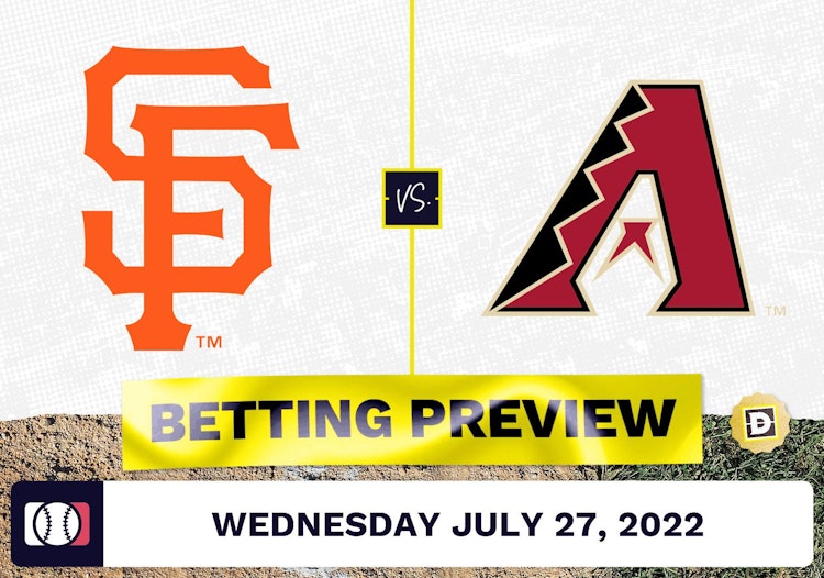 Giants vs. Diamondbacks Prediction and Odds - Jul 27, 2022