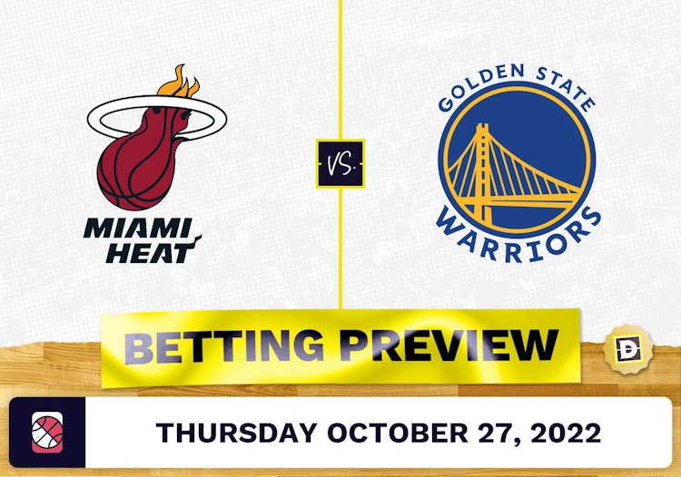 Heat vs. Warriors Prediction and Odds - Oct 27, 2022