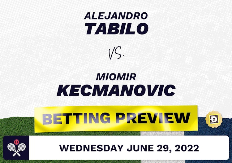 Alejandro Tabilo vs. Miomir Kecmanovic Predictions - Jun 29, 2022