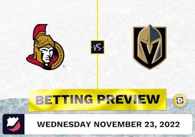 Senators vs. Golden Knights Prediction and Odds - Nov 23, 2022