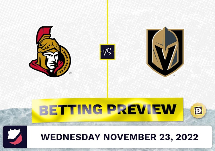 Senators vs. Golden Knights Prediction and Odds - Nov 23, 2022