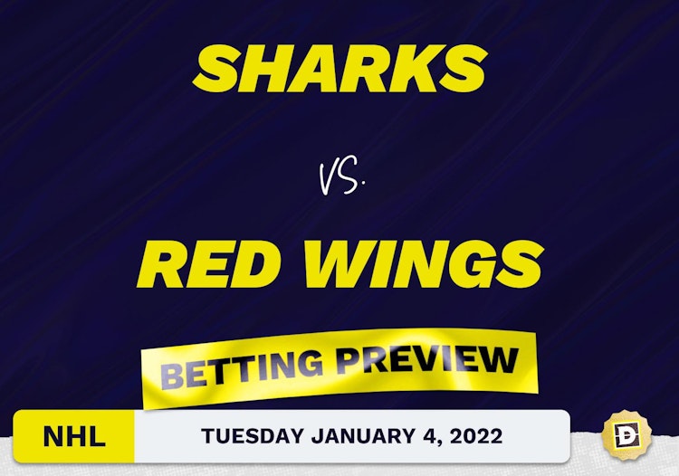 Sharks vs. Red Wings Predictions and Odds - Jan 4, 2022