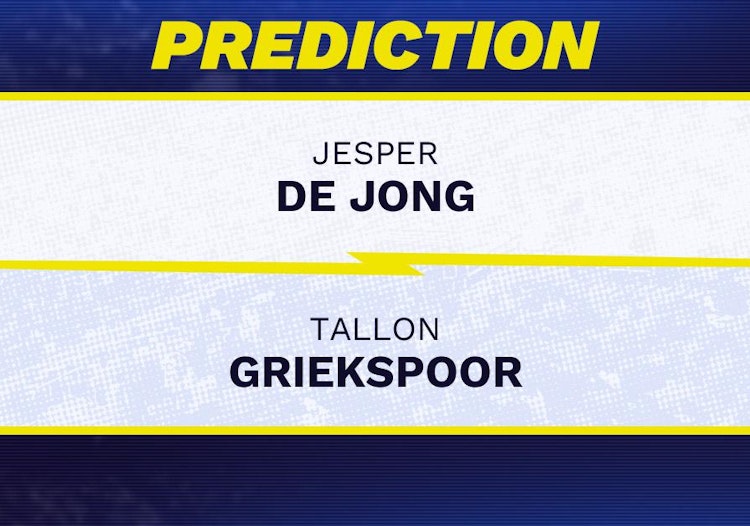 Jesper De Jong vs Tallon Griekspoor Tennis Prediction.