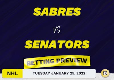 Sabres vs. Senators Predictions and Odds - Jan 25, 2022