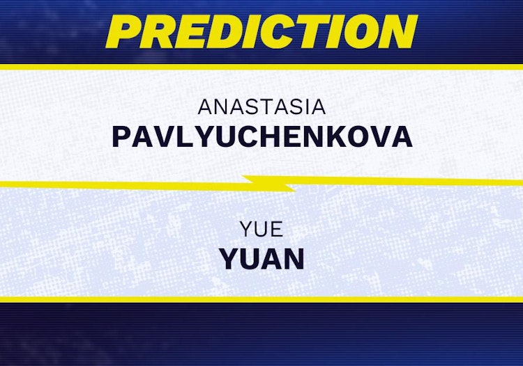 Anastasia Pavlyuchenkova vs Yue Yuan Tennis Prediction.