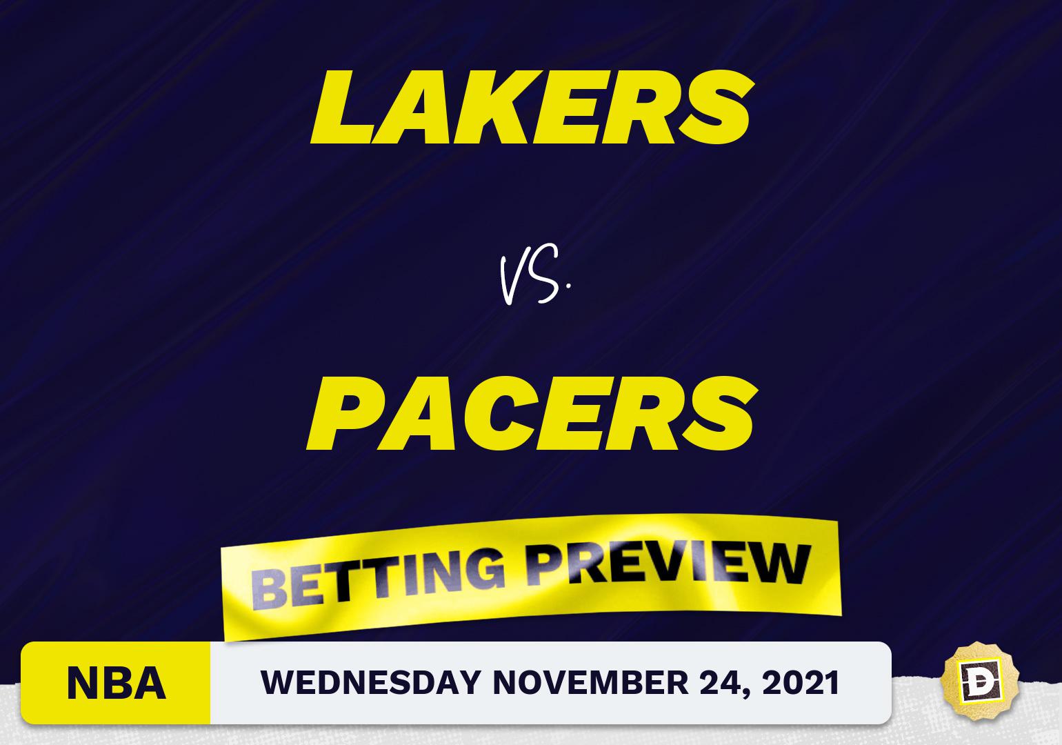 Lakers vs. Pacers Predictions and Odds - Nov 24, 2021