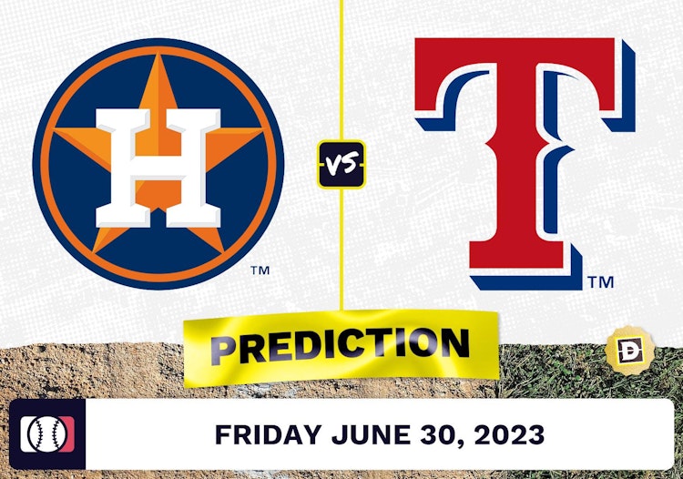 Astros vs. Rangers Prediction for MLB Friday [6/30/2023]