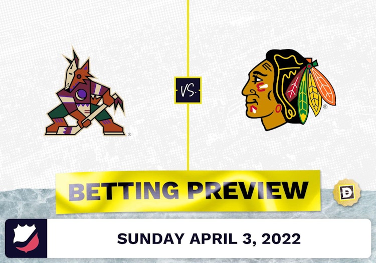 Coyotes vs. Blackhawks Prediction and Odds - Apr 3, 2022